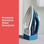 BLACK+DECKER Steam Iron for Clothes with Retractable Cord, Vertical Steaming, Anti-Drip Design, Spray Mist and Auto Clean Button, 1200W - Image 3