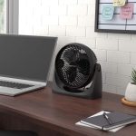 Amazon Basics Air Circulator Fan, Desk Fan for Bedroom, Home and Office, With 90-Degree Tilt Head, 3 Speed Settings, Lightweight (3 LBS), 35 Watts, Black, 11.1"W x 6.3"D x 10.9"H - Image 3