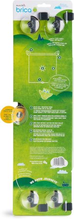 Munchkin Brica Sun Safety Car Window Shade with Heat Alert, Helps Block UVA/UVB Rays, 2 Pack, Black - Image 3