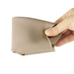 PandaEar Set of 3 Silicone Baby Bibs Waterproof, Soft, Unisex, 10-72 Months (Brown/Blue/Green) - Image 3