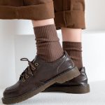 ACCFOD Womens Cute Crew Socks Casual Athletic Aesthetic Socks Neutral Cotton Socks for Women Granola Girls Clothes - Image 4