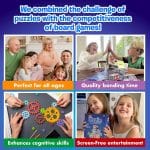 The Uzzle 3.0 Board Game, Family Board Games for Children & Adults, Block Puzzle Games for Ages 4+ - Image 3