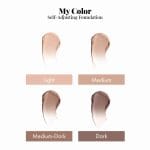 Jerome Alexander My Color Self-Adjusting Foundation, Hydrating & Lightweight Face Makeup, Skincare-Infused, with Kabuki Brush, Medium, 1 oz - Image 3
