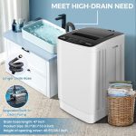 Nictemaw Portable Washing Machine, 20Lbs Capacity Portable Washer with Drain Pump, 4 Wash Programs 4 Water Levels 3 Water Temperatures, 2.8 Cu.ft Compact Washer Machine for Apartment, Dorm, Rvs - Image 3