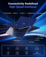 NIMO 17.3" IPS FHD-Gaming-Laptop, AMD Ryzen 7 8745HS 32GB DDR5 RAM 1TB SSD (8C/16T, up to 4.9GHz) Radeon 780M Graphics Business Computer with 100W Type-C Backlit Keyboard, Fingerprint USB-C 4.0 - Image 3