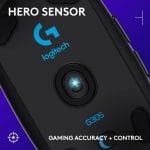 Logitech G305 LIGHTSPEED Wireless Gaming Mouse, Hero 12K Sensor, 12,000 DPI, Lightweight, 6 Programmable Buttons, 250h Battery Life, On-Board Memory, PC/Mac - Black - Image 3