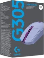 Logitech G305 LIGHTSPEED Wireless Gaming Mouse, Hero 12K Sensor, 12,000 DPI, Lightweight, 6 Programmable Buttons, 250h Battery Life, On-Board Memory, PC/Mac - Lilac - Image 4