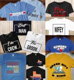 Personalized Image/Text for Your Company/Wedding/Greetings with Digital Printing | Unisex Adult | Custom T-Shirt - Image 4