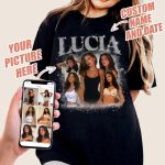 Mit & Mia Custom Bootleg Rap Tee Shirt for Boyfriend Girlfriend Custom Face Tshirt Vintage Graphic Shirt Gift Idea Birthday - Image 3