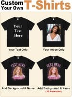 Custom4U Personalized Bootleg Rap Tee for Girlfrend Boyfriend Custom Vintage Graphic Shirt Gift Idea for Birthday Anniversary - Image 3