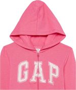 GAP Girls' Logo Hoodie Hooded Full Zip Sweatshirt - Image 5
