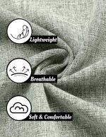 COOFANDY Men's Linen Shirts Short Sleeve Casual Shirts Button Down Shirt for Men Beach Summer Wedding Shirt - Image 4