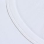 Roselux Women's Summer Scoop Neck Short Sleeve T-Shirts Ribbed Knit Slim Fitted Casual Basic Top - Image 3