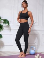 Grace Form Yoga Leggings for Women High Waisted Workout Legging for Women Soft Gym Athletic Running Pants - Image 3