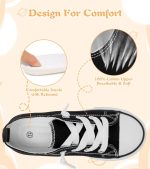 Toddler Little Kid Cushioned Canvas Shoes Slip On Sneakers Soft and Durable - Image 3