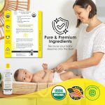 La Petite Creme French Premium Diapering Lotion - Diaper Cream Alternative to Baby Wipes - Gentle Moisturizer & Skin Cleanser with USDA Certified Organic Ingredients - Baby Essentials (20 oz) - Image 4