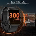 Smart Watch with Alexa Built-in, 1.83" HD Touchscreen Fitness Tracker, Bluetooth Notifications/Calls, IP68 Waterproof, 120+ Sport Modes, 24/7 Heart Rate & Sleep Monitor for iPhone Android iOS (Black) - Image 3