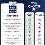Neck Creams for Tightening and Firming Sagging Skin - Skin Tightening Cream for Face - Decollete & Chest, Under Chin Firming for Older Women - Neck Wrinkles Treatment with Collagen & Hyaluronic Acid - Image 3