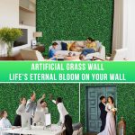 20"x20" Grass Wall,12PCS Artificial Boxwood Panels,4 Layers Plant Wall, Greenery Backdrop,Privacy Hedge Screen,Green Panels Decor for Outdoor Garden and Indoor Home Wedding - Image 3