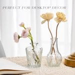 Glass Bud Vase Set of 16, Small Flower Vases, Glass Vases for Centerpieces, Vintage Home Table Decorations Bud Vases (16 Pcs, Clear) - Image 4