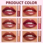 Dmsky Hydrating Glossy Lip Stain 6 Pack, Long-Lasting Lip Gloss Bulk Set, Lightweight Lip Tint with 6 Colors, Lip Gloss for Women and Girls Makeup - Image 4