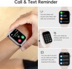 Smart Watch Sports Pedometer Fitness Tracker, Bluetooth Call Heart Rate Blood Oxygen Sleep Monitor, 100 Sports Modes Waterproof for iOS Android Men's Women's Smart Watch (Pink) - Image 3