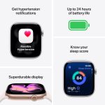Apple Watch Series 11 [GPS 42mm] Smartwatch with Rose Gold Aluminum Case with Light Blush Sport Band - S/M. Sleep Score, Fitness Tracker, Health Monitoring, Always-On Display, Water Resistant - Image 3