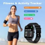 Smart Watch for Men Women SmartWatch 1.83" for iPhone Samsung Android Phone Compatible, Fitness Tracker Watch with Pedometer, Heart Rate/Sleep Monitor, Blood Oxygen, IP68 Waterproof - Image 3