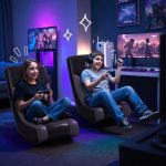 GTRACING Floor Rocking Gaming Chair – Floor Rolling Game Chairs with Angle Limiter, Gamer Rocker Floor Seat, Compact & Lightweight, Black - Image 3