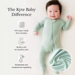 KYTE BABY Unisex Zipper Closure Footies, Rayon Made From Bamboo, 0-24 Months - Image 3