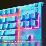 SteelSeries Apex 3 TKL Aqua RGB Gaming Keyboard — Tenkeyless Compact Form Factor — 8-Zone RGB Illumination — Water and Dust Resistant — Whisper-Quiet Gaming Switch - Image 5