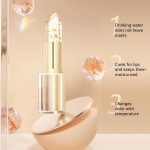 2Pcs Transferproof Color Changing Lipstick,Gold Crystal Color Changing Lipstick,Long Lasting 24 Hours Moisturizing Glossy Shine Lip Gloss for Women - Image 3