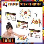 IQ BUILDER | STEM Learning Toys | Creative Construction Engineering | Fun Educational Building Set for Boys & Girls Ages 3-10 | Top Blocks Game Kit - Image 3