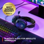 SteelSeries Arctis Nova 1 Multi-System Gaming Headset — Hi-Fi Drivers — 360° Spatial Audio — Comfort Design — Durable — Ultra Lightweight — Noise-Cancelling Mic — PC, PS5/PS4, Switch, Xbox - Black - Image 4