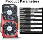 GeForce GTX 1660 Super 6GB Graphics Cards, GDRR6 192Bit PCIE 3.0X16 Computer Gaming Gpu, Dual Freeze Fans Video Card with HDMI/DP/DVI Ports Support 4K and 8K HD - Image 3