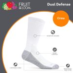 Fruit of the Loom Men's Dual Defense Crew Socks (12 Pack) - Image 3