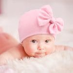 BQUBO Newborn Baby Girls Hats Mittens Set Hospital Hat Beanie Infant Bow Hats Baby Cotton Gloves for 0-6 Months - Image 3