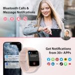 Smart Watch for Women, 2025 New Smartwatch (Answer/Make Call) for iPhone/Android, 1.85" HD Dynamic Dial Fitness Tracker with 110+ Sport Modes, Sleep/Health Monitor, IP68 Waterproof, with 2 Bands - Image 3