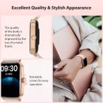 Smart Watch for Women, 2025 New Smartwatch (Answer/Make Call) for iPhone/Android, 1.85" HD Dynamic Dial Fitness Tracker with 110+ Sport Modes, Sleep/Health Monitor, IP68 Waterproof, with 2 Bands - Image 4