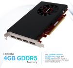 VisionTek Radeon Rx 550 4GB GDDR5 – 4K Resolution Support Graphics Card – x4 HDMI Outputs, Radeon Freesync 2, PCI Express 3.0, DirectX 12, Bus-Powered – Suitable Graphic Card for Gaming PC - Image 3