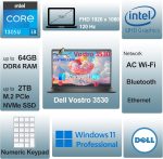 Dell 15 15.6" Laptop Computer for Home and Business Student, 13th Gen Intel 5-Core CPU (Beat i5-1145G7), 16GB DDR4 RAM, 1TB PCIe SSD, Vostro 3530 120Hz FHD, WiFi, RJ45, Type-C, HDMI, Windows 11 Pro - Image 3