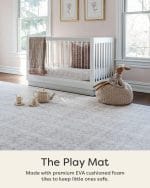 House of Noa Baby Play Mat – 4x6 Linen Gemma – Set of 6 Tiles – Cushioned EVA Foam Play Mat for Floor, Soft Interlocking Baby Crawling Mats for Hard Floors - Image 3