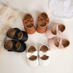 Meckior Infant Baby Girls Soft Sole Bowknot Princess Wedding Dress Mary Jane Flats Prewalker Newborn Light Baby Sneaker Shoes - Image 3