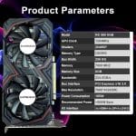 Radeon RX 580 8GB Graphics Card, 256Bit 2048SP GDDR5 AMD Video Card for Pc Gaming, DP HDMI DVI-Output, PCI Express 3.0 with Dual Fan for Office and Gaming - Image 3