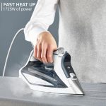 Rowenta Iron Steamer for Clothes, Focus Stainless Steel Soleplate, 400 Microsteam Holes, Powerful Steam Iron, Lightweight, Leakproof, 1725 Watts - Image 4