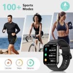 Blackview 2025 Smart Watch (Answer/Make Calls), Fitness Watch for Men and Women with Heart Rate/SpO2/Sleep Monitor/2 Straps, 100+ Sports Modes, IP68 Waterproof Activity Tracker for Android/iPhone - Image 3