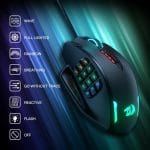 Redragon M908 Impact RGB LED MMO Gaming Mouse with 12 Side Buttons, Optical Wired Ergonomic Mouse with Max 12,400DPI, High Precision, 18 Programmable Macro Shortcuts, Comfort Grip - Image 4