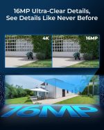 REOLINK Duo 3 PoE 16MP UHD Dual-Lens PoE Security Camera with 180° Panoramic View, Motion Track, F1.6 Color Night Vision, Person/Vehicle/Animal Detection, 2 Way Talk, Supports 24/7 Recording - Image 3