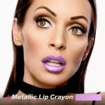 FOCALLURE Ultra Chic Metallic Lipstick,Rich Vitamin E Lip Crayon,Lightweight Shinning Color without Drying or Fading,Long Lasting Lips Makeup,#20 Lavender - Image 3