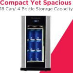 Frigidaire EFMIS567_AMZ, Retro Mini Drink Fridge. 18 Cans Or 4 Wine Bottles, Thermoelectric Drink Fridge- Stainless - Image 3
